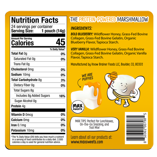 24 ct. Mini Honey Protein Marshmallows Variety Pack